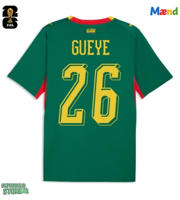 Senegal Pape Gueye #26 Replika Udebanetrøje VM 2026 Kortærmet